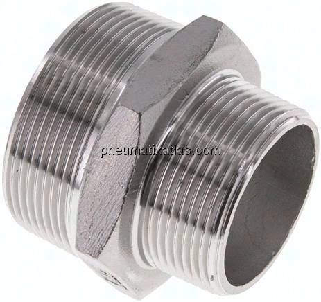 Doppelnippel NPT 2"-NPT 1-1/2", 1.4408