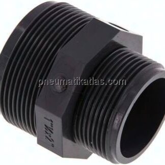Doppelnippel G 2"-G 1-1/2", PVC-U