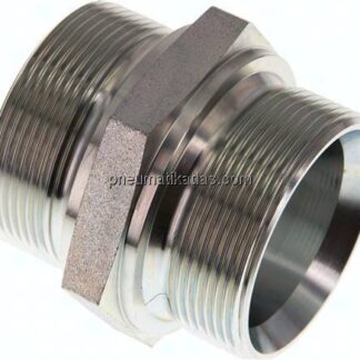 Hydraulik-Doppelnippel G 2"-G 2", Stahl verzinkt
