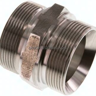 Hydraulik-Doppelnippel G 2"-G 2", 1.4571