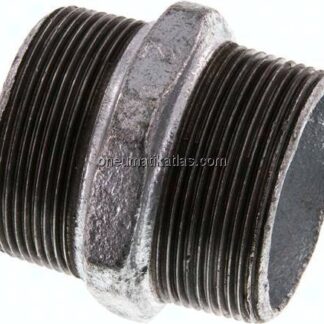Doppelnippel R 2"-R 2", Temperguss verzinkt