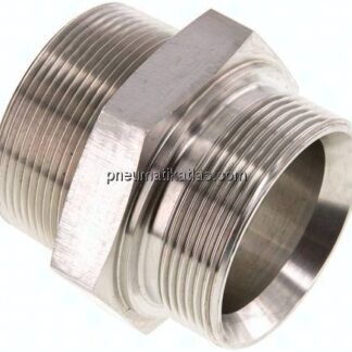 Doppelnippel G 2"-NPT 2", 1.4571