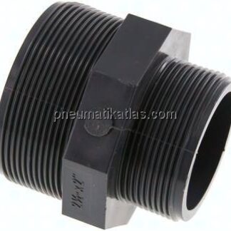 Doppelnippel G 2-1/2"-G 2", PVC-U