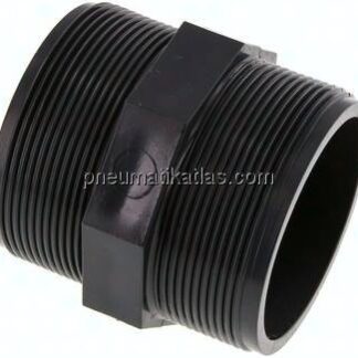 Doppelnippel G 2-1/2"-G 2-1/2", PVC-U