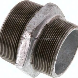 Doppelnippel R 3"-R 2-1/2", Temperguss verzinkt
