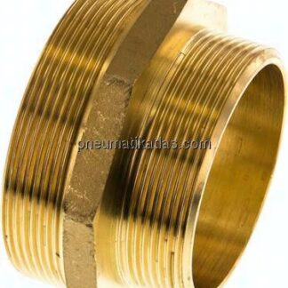 Doppelnippel G 3"-G 2-1/2", Messing/Rotguss