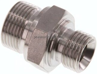 Hydraulik-Doppelnippel G 3/4"-G 1/2", 1.4571