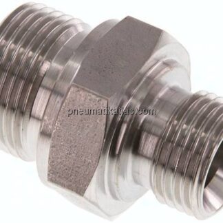 Hydraulik-Doppelnippel G 3/4"-G 1/2", 1.4571