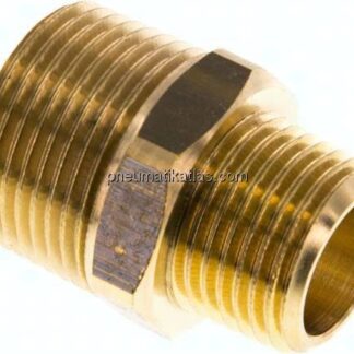 Doppelnippel R 3/4"-R 1/2", Messing/Rotguss