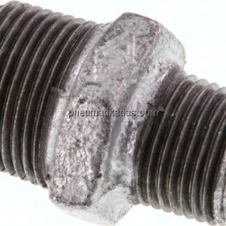 Doppelnippel R 3/4"-R 1/2", Temperguss verzinkt