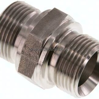 Hydraulik-Doppelnippel G 3/4"-G 3/4", 1.4571