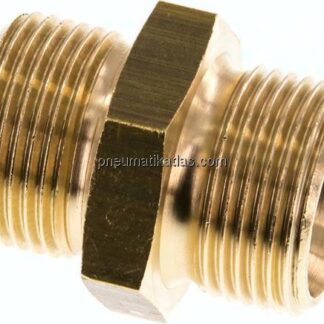 Doppelnippel G 3/4"-G 3/4", Messing/Rotguss