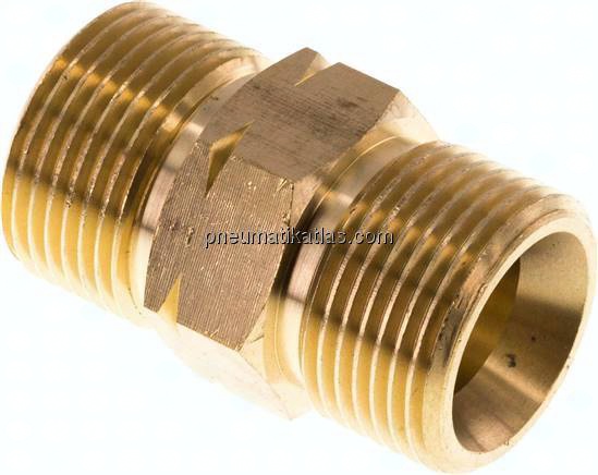 Doppelnippel G 3/4"-G 3/4" LH, Messing