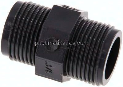 Doppelnippel G 3/4"-G 3/4", PVC-U