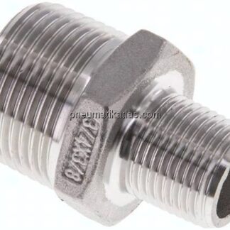 Doppelnippel NPT 3/4"-NPT 3/8", 1.4408