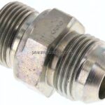 Doppelnippel G 3/4"-UN 1-1/16"-12(JIC), Stahl verzinkt