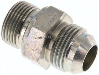Doppelnippel G 3/4"-UN 1-1/16"-12(JIC), Stahl verzinkt