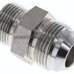 Doppelnippel G 3/4"-UN 1-3/16"-12(JIC), Stahl verzinkt