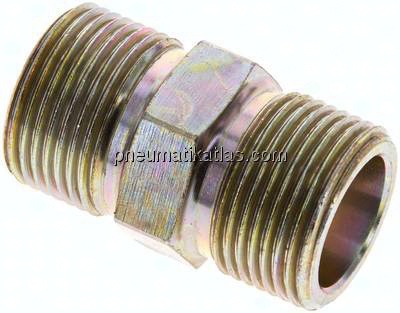 Doppelnippel (nach DIN 8537 / DIN 20036) G 3/4", Stahl / Temperguss