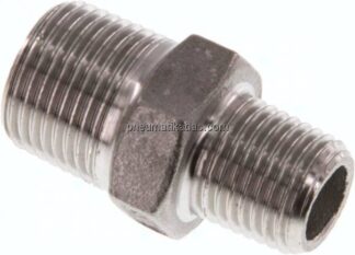 Doppelnippel R 3/8"-R 1/4", 1.4408