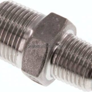 Doppelnippel R 3/8"-R 1/4", 1.4408