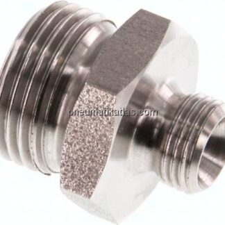 Doppelnippel G 3/8"-G 1/8", 1.4571
