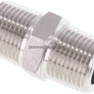 Doppelnippel NPT 3/8"-NPT 3/8", 1.4571