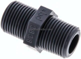 Doppelnippel G 3/8"-G 3/8", Polypropylen