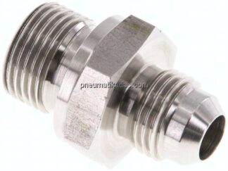 Doppelnippel G 3/8"-UNF 9/16"-18(JIC), 1.4571
