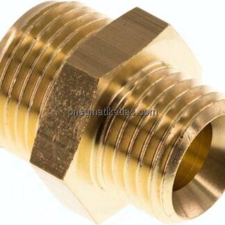 Doppelnippel G 3/8"-M 14x1,5, Messing