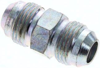 Doppelnippel UNF 3/4"-16(JIC)-UNF 3/4"-16(JIC), Stahl verzinkt