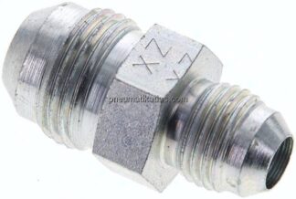 Doppelnippel UNF 3/4"-16(JIC)-UNF 9/16"-18(JIC), Stahl verzinkt