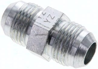Doppelnippel UNF 7/8"-14(JIC)-UNF 7/8"-14(JIC), Stahl verzinkt