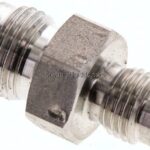 Doppelnippel UNF 9/16"-18(JIC)-UNF 7/16"-20(JIC), 1.4571