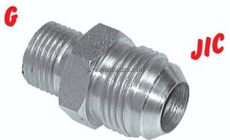 Doppelnippel G 1-1/2"-UN 1-7/8"-12(JIC), 1.4571