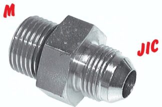 Doppelnippel M 33x2-UN 1-5/16"-12(JIC), V4A