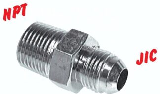 Doppelnippel NPT 1"-UN 1-5/8"-12(JIC), 1.4571