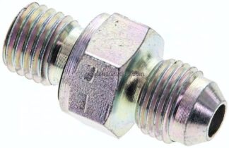 Doppelnippel M 12x1,5-UNF 1/2"-20(JIC), Stahl verzinkt