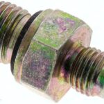 Doppelnippel M 14x1,5-UNF 7/16"-20(JIC), Stahl verzinkt