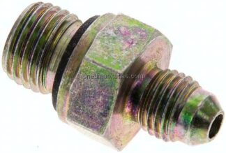 Doppelnippel M 14x1,5-UNF 7/16"-20(JIC), Stahl verzinkt