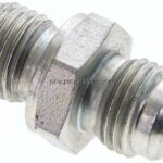 Doppelnippel M 14x1,5-UNF 9/16"-18(JIC), Stahl verzinkt