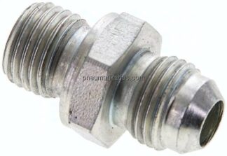 Doppelnippel M 14x1,5-UNF 9/16"-18(JIC), Stahl verzinkt