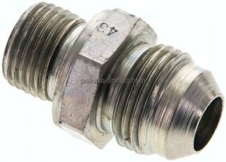 Doppelnippel M 16x1,5-UNF 3/4"-16(JIC), Stahl verzinkt