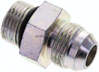 Doppelnippel M 18x1,5-UNF 3/4"-16(JIC), Stahl verzinkt
