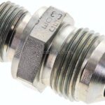 Doppelnippel M 18x1,5-UNF 7/8"-14(JIC), Stahl verzinkt