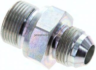 Doppelnippel M 22x1,5-UNF 3/4"-16(JIC), Stahl verzinkt