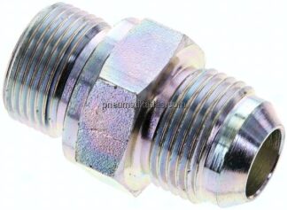 Doppelnippel M 22x1,5-UNF 7/8"-14(JIC), Stahl verzinkt