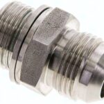 Doppelnippel M 27x2-UN 1-1/16"-12(JIC), V4A
