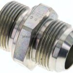 Doppelnippel M 33x2-UN 1-5/16"-12(JIC), Stahl verzinkt