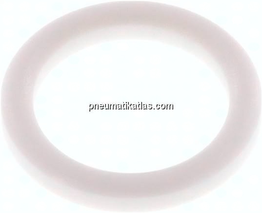 Dichtung (Milchgewinde) DN 25, PTFE (weiß), 30x40x5mm